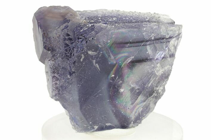 Purple Cube-Dodecahedron Fluorite Crystal - China #257591